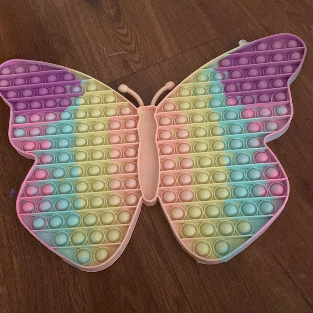 A gigantic butterfly pop it